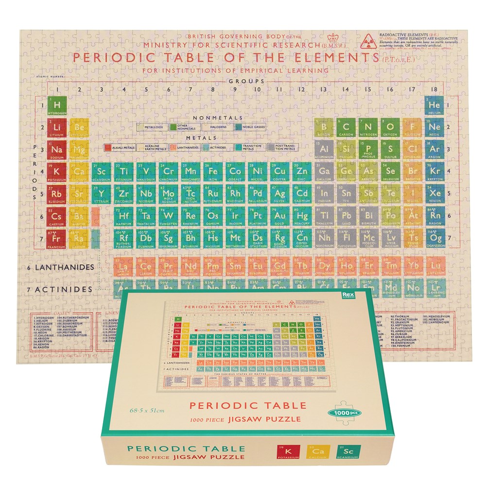 Periodic Table of Elements Pussel 1000 bitar